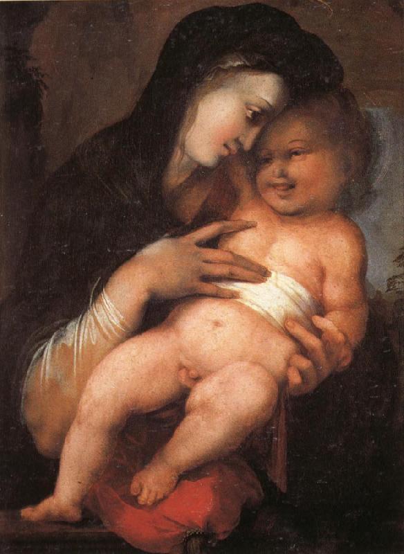 BERRUGUETE, Alonso Madonna and Child oil painting image